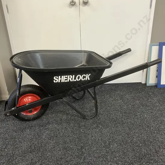 Sherlock Brand Wheelbarrow With 80 Litre Poly Tray