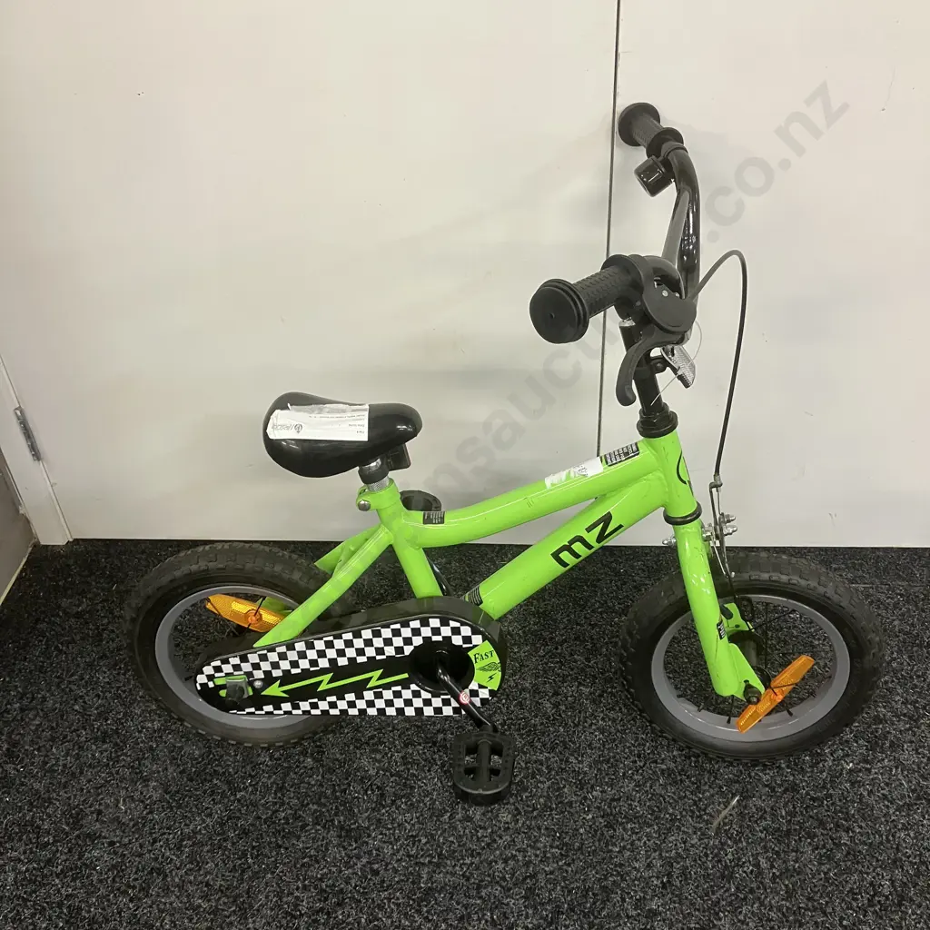 Green & Black MZ Kids Bike Image 1++