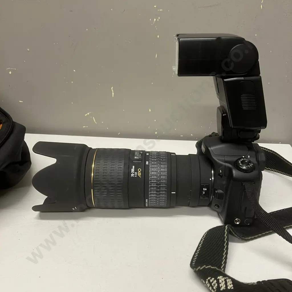 Canon EOS 10D 6.3MP DSLR Camera, Sigma 70-200mm f2.8 APO HSM Lens, Batteries, Charger, With Crumpler Camera Backpack Image 1++