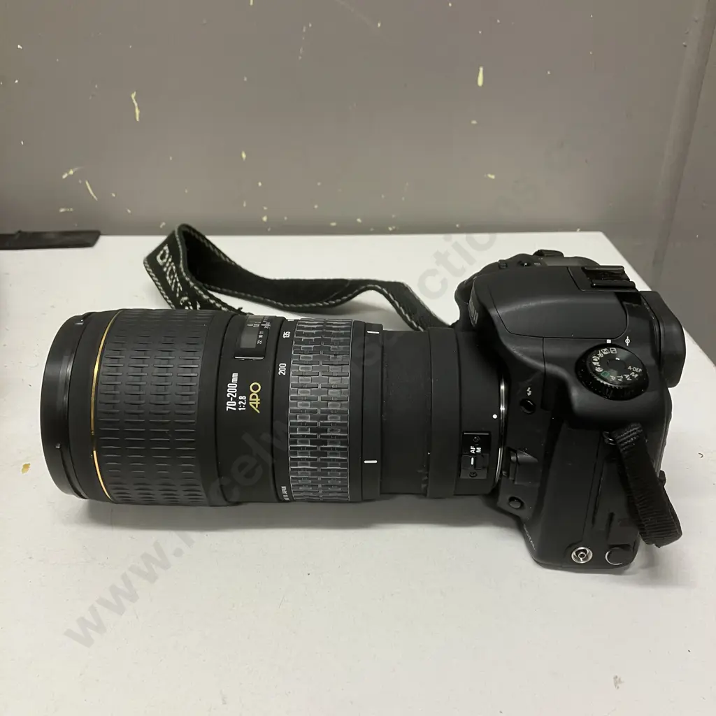 Canon EOS 10D 6.3MP DSLR Camera, Sigma 70-200mm f2.8 APO HSM Lens, Batteries, Charger, With Crumpler Camera Backpack Image 1++