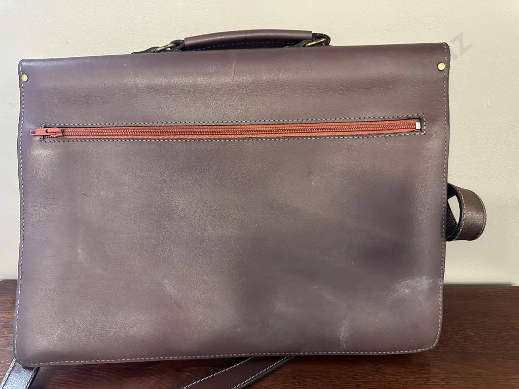 Brown Leather Satchel Hand Crafted By Drake Leather Limited Dunedin Image 1++