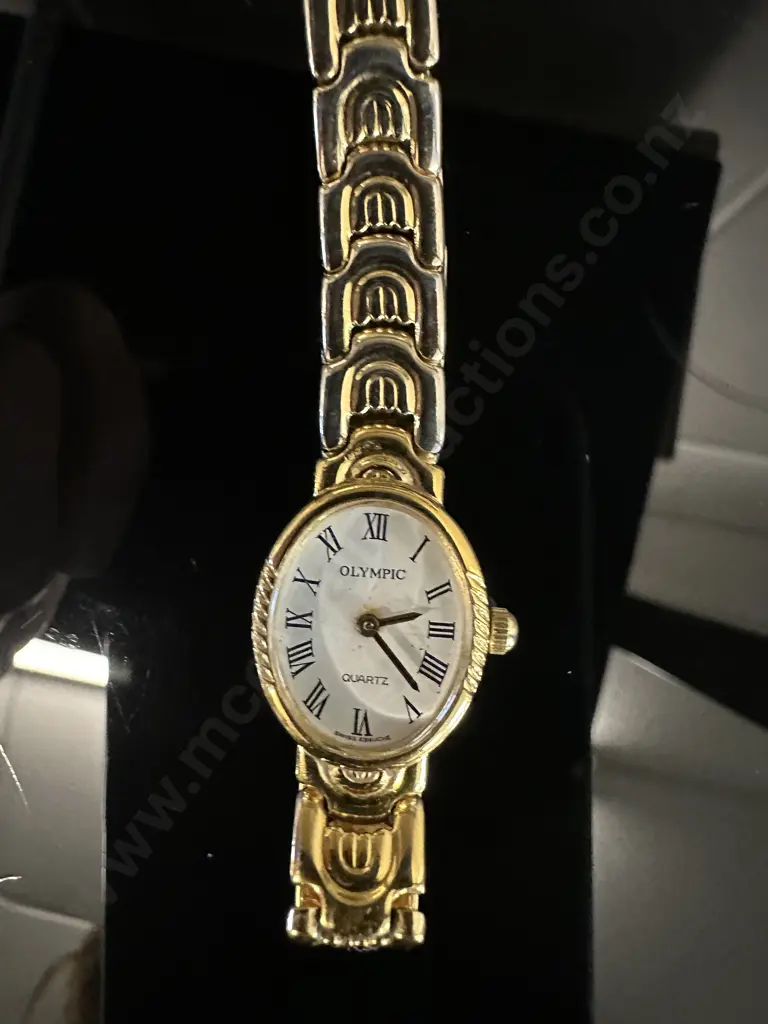 Ladies Gold Olympic Watch Image 1++
