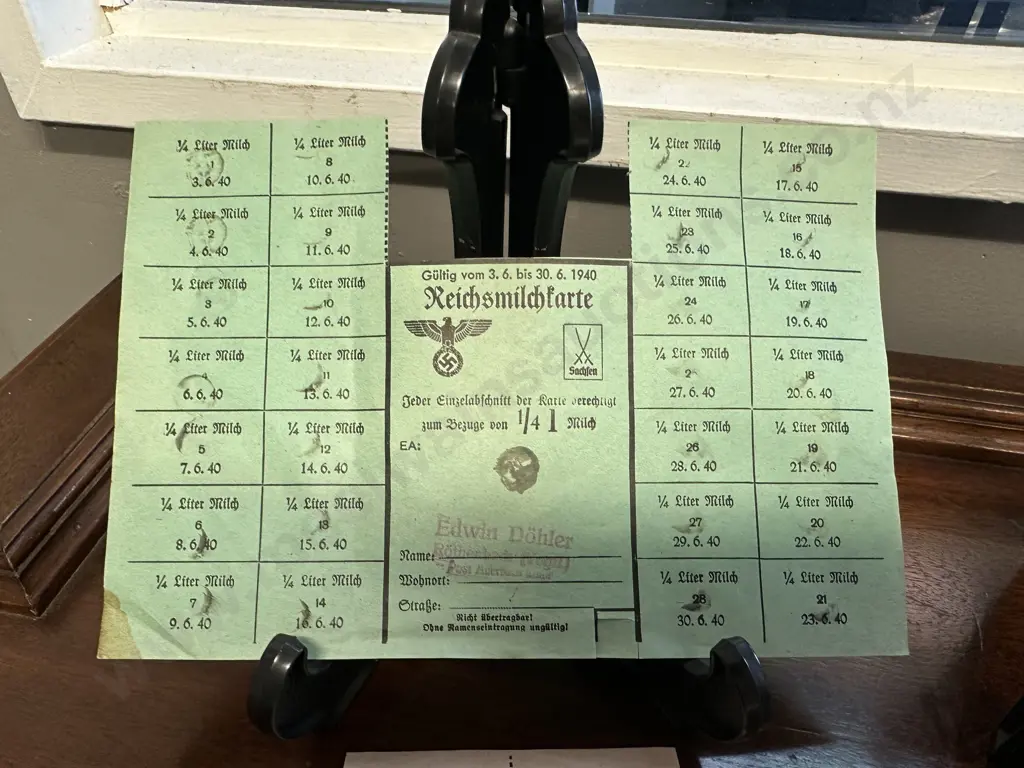 World War 11 German Food Ration Cards Image 1++