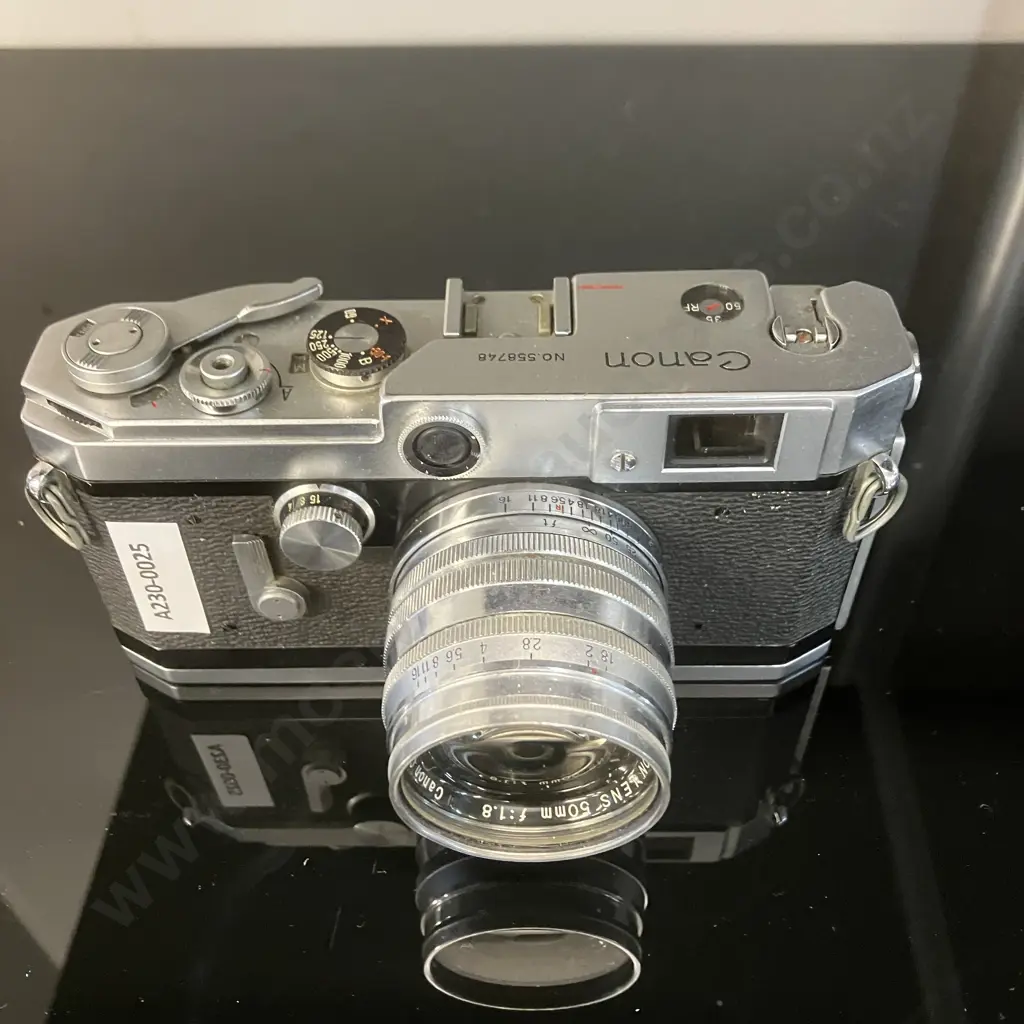 Rare Canon Model VL With Bottom Plate Marked L1 Rangefinder Camera (#558748) Canon 50mm f1.8 L39 Lens (#112277) JAPAN Image 1++