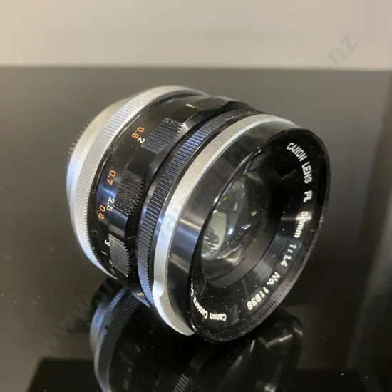Canon FL 50mm f1:4 Lens (#11938) With Canon Lens Mount Converter B Canon FL/FD Lens to L39 Rangefinder Adapter - Japan