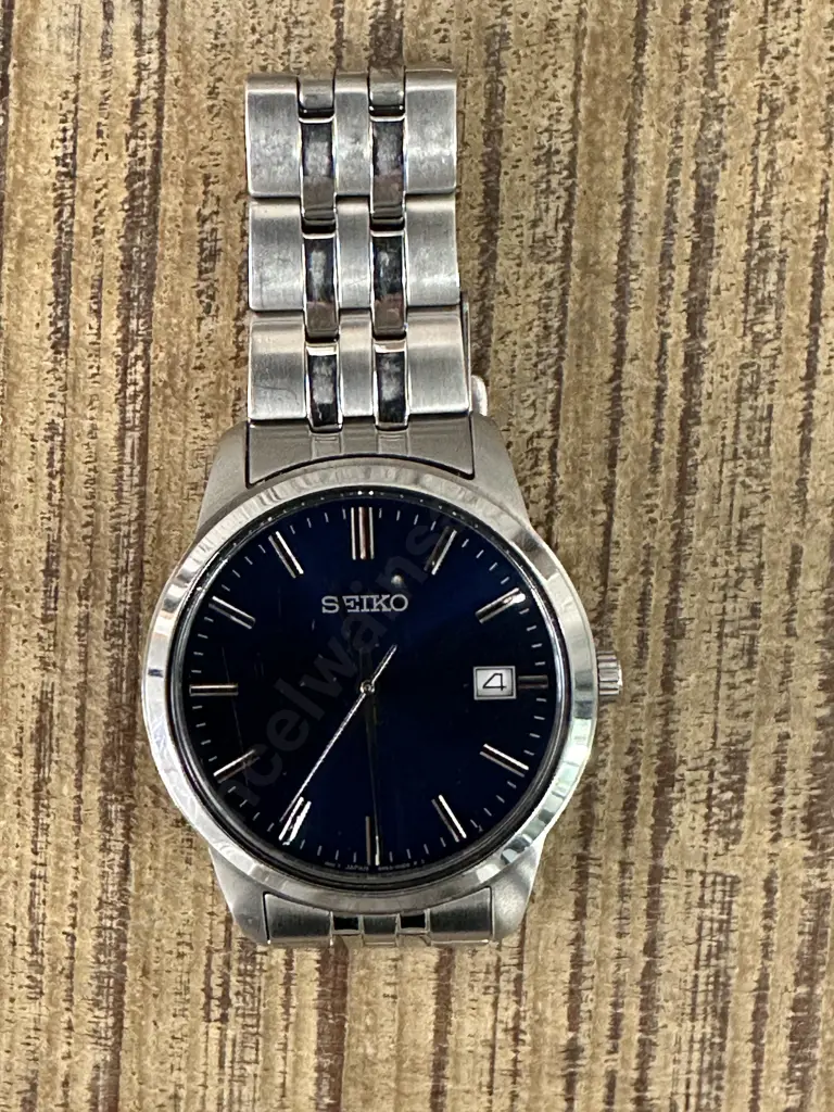 Mens Seiko Watch With Blue Face 231584 Image 1++