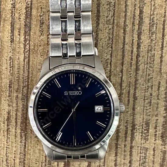 Mens Seiko Watch With Blue Face 231584