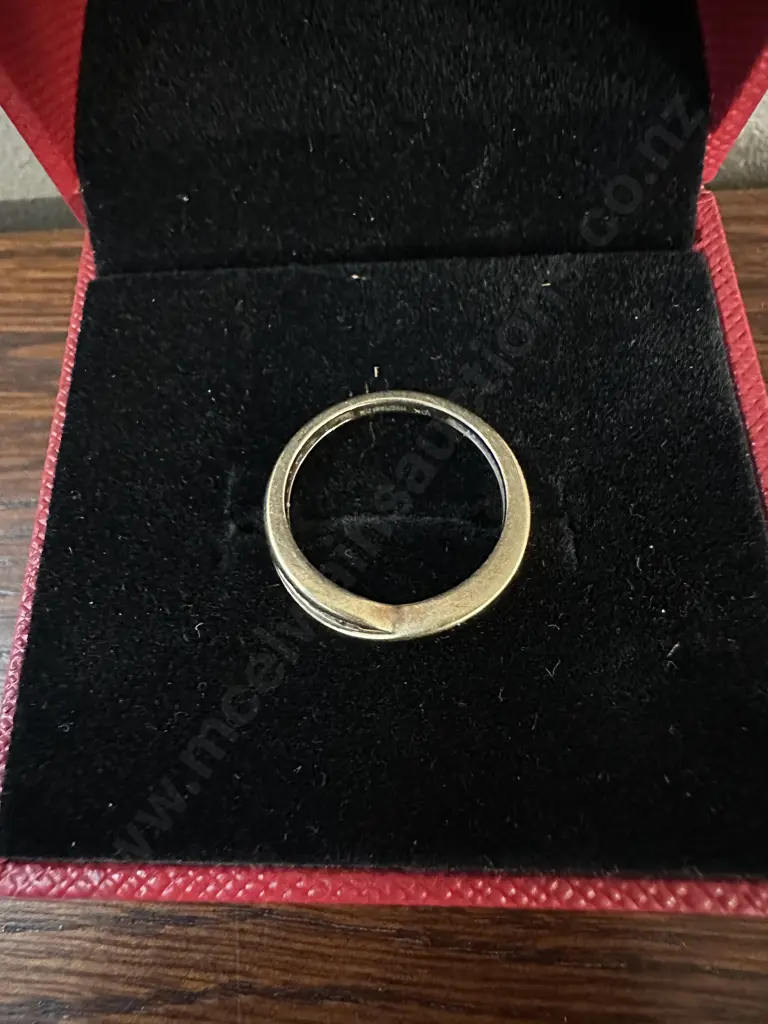 Micheal Hill Jewellers Gold Ring Stamped 10k With Small Diamonds Image 1++