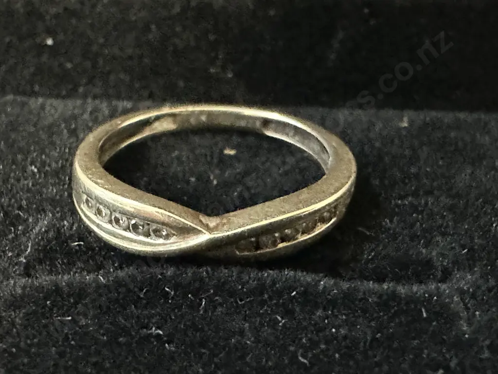 Micheal Hill Jewellers Gold Ring Stamped 10k With Small Diamonds Image 1++
