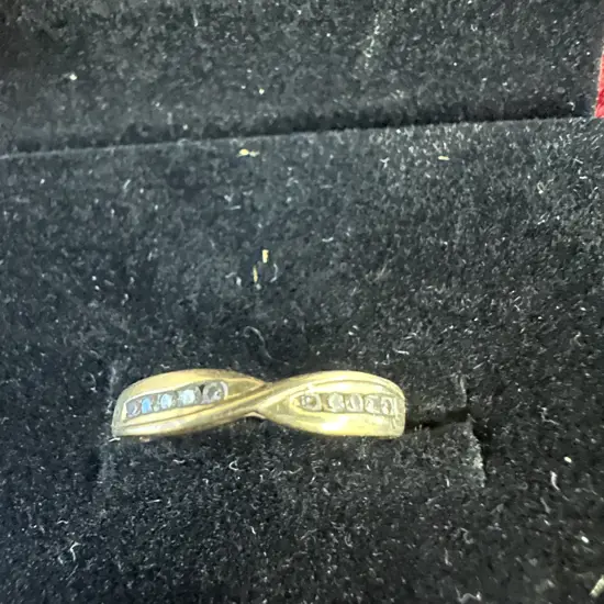 Micheal Hill Jewellers Gold Ring Stamped 10k With Small Diamonds