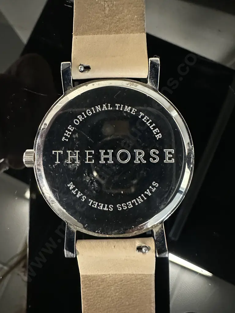 The Original Time Teller Watch 'The Horse Watch' Beige Strap Image 1++