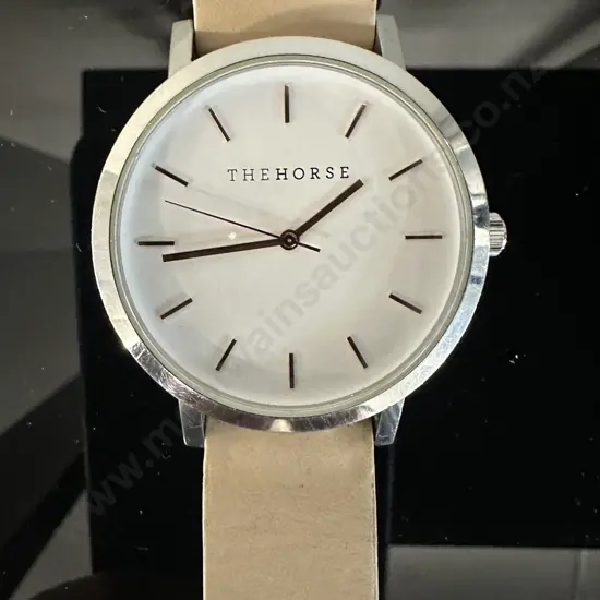 The Original Time Teller Watch 'The Horse Watch' Beige Strap