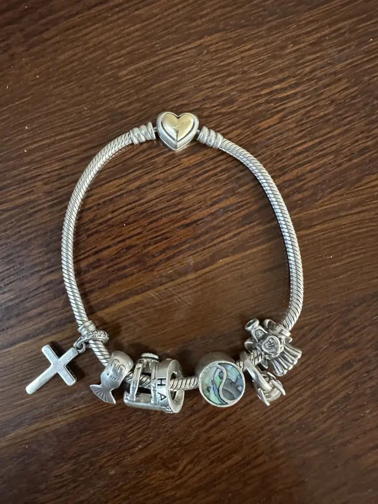 Pandora Bracelet With Assorted Charms Some Stamped 925 Image 1++