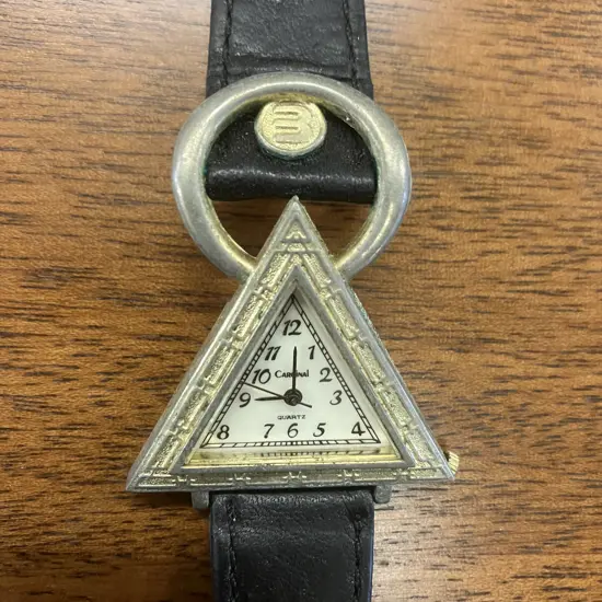 Vintage Cardinal Quartz Triangular Freemason Design Watch