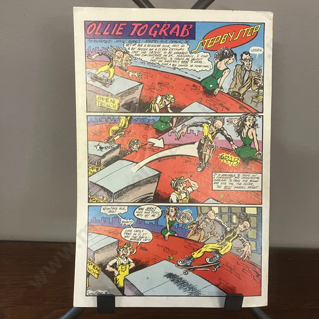 Rare Collectable Road Rash Comic #1 Published by SC8 Comix/Santa Cruz Skateboards, May 1988 Image 1++