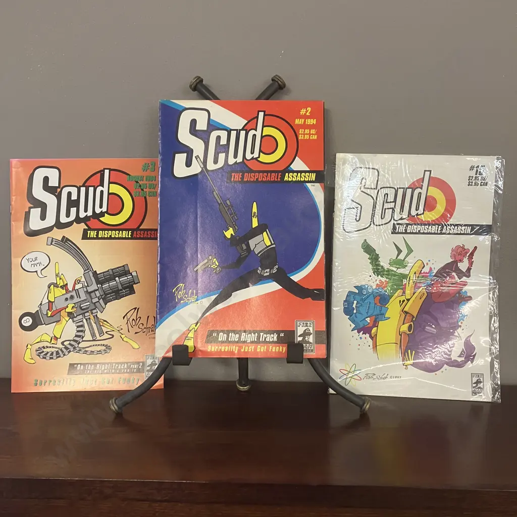 Scud The Disposable Assassin #2 & #3 1994 With #15 1997 Fireman/Image Comic Books Image 1++