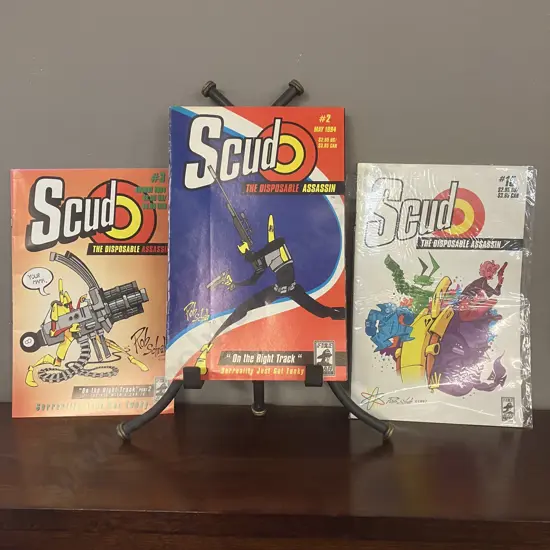Scud The Disposable Assassin #2 & #3 1994 With #15 1997 Fireman/Image Comic Books