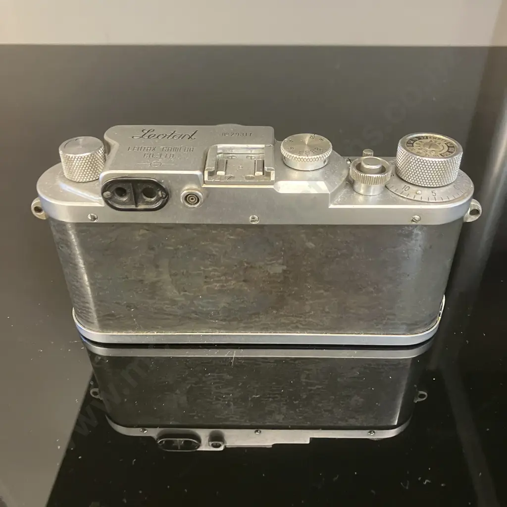 Rare Leotax Model K Rangefinder Camera (#29317) With Canon 50mm f1.8 Lens (#123778) 1955 Image 1++
