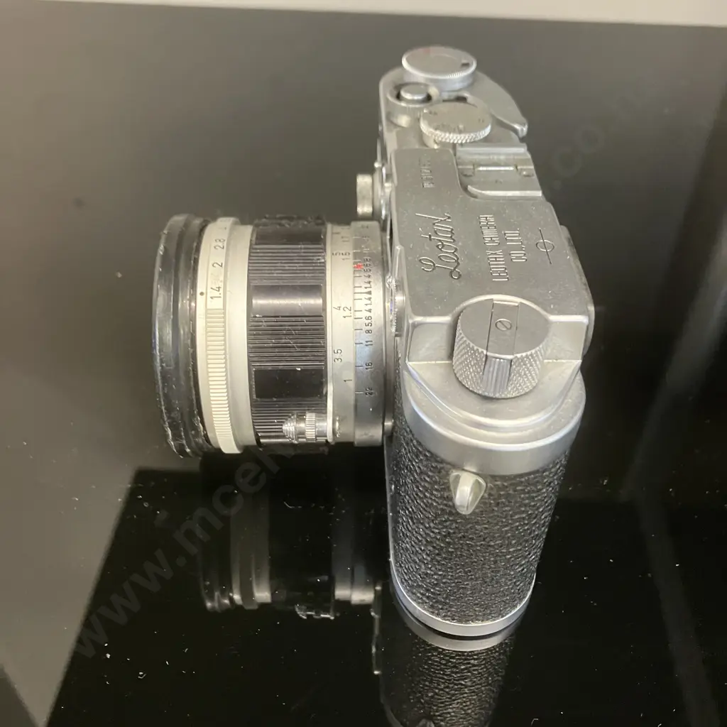 Rare Leotax Model K Rangefinder Camera (#3121807) With Canon 50mm f1.4 Lens (#1102506) 1955 Image 1++