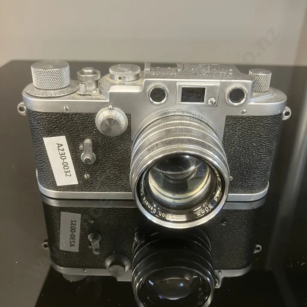 Rare Showa Works (Shōwa Kōgaku) Leotax K3 Rangefinder Camera (#543175) With Canon Serenar 50mm f1.8 Lens (#69191) 1958 Image 1++