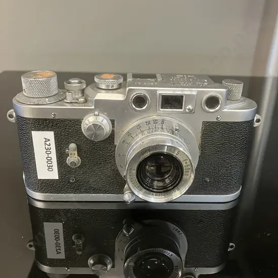 Rare Showa Works Leotax K3 Rangefinder Camera (#543120) With RARE Konishiroku Collapsible Hexar 50mm f3.5 Lens #1321772