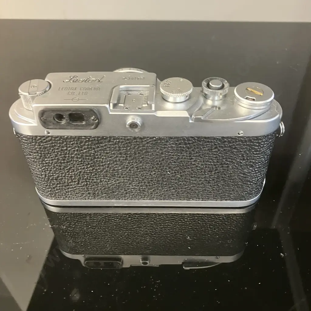 Rare Leotax Model FV Rangefinder Camera (#307801) With Canon 50mm f1.8 Lens (#270416) 1958 Japan Image 1++
