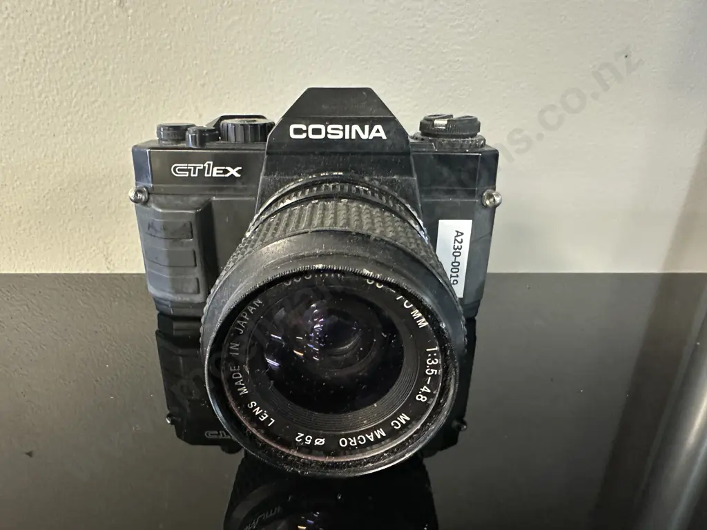 Vintage Cosina CT1EX 35mm Camera (#80826483) with Cosina 35-70mm f/3.5-4.8 MC Macro Lens - Japan Image 1++