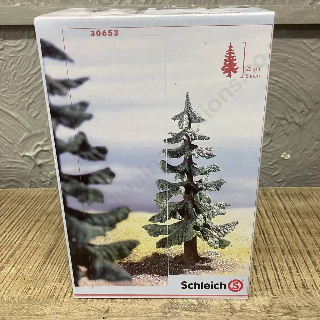 Rare Retired Schleich Fir Tree - No. 30653 (9" Model) Germany 2005. Brand New In Box Image 1++