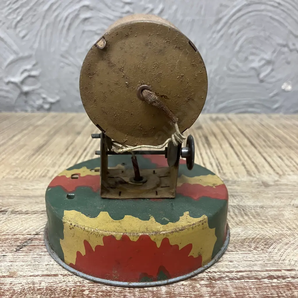 Tin Plate English Made Childs' Morse Code Lamp. H120mm (Vintage Condition) Image 1++