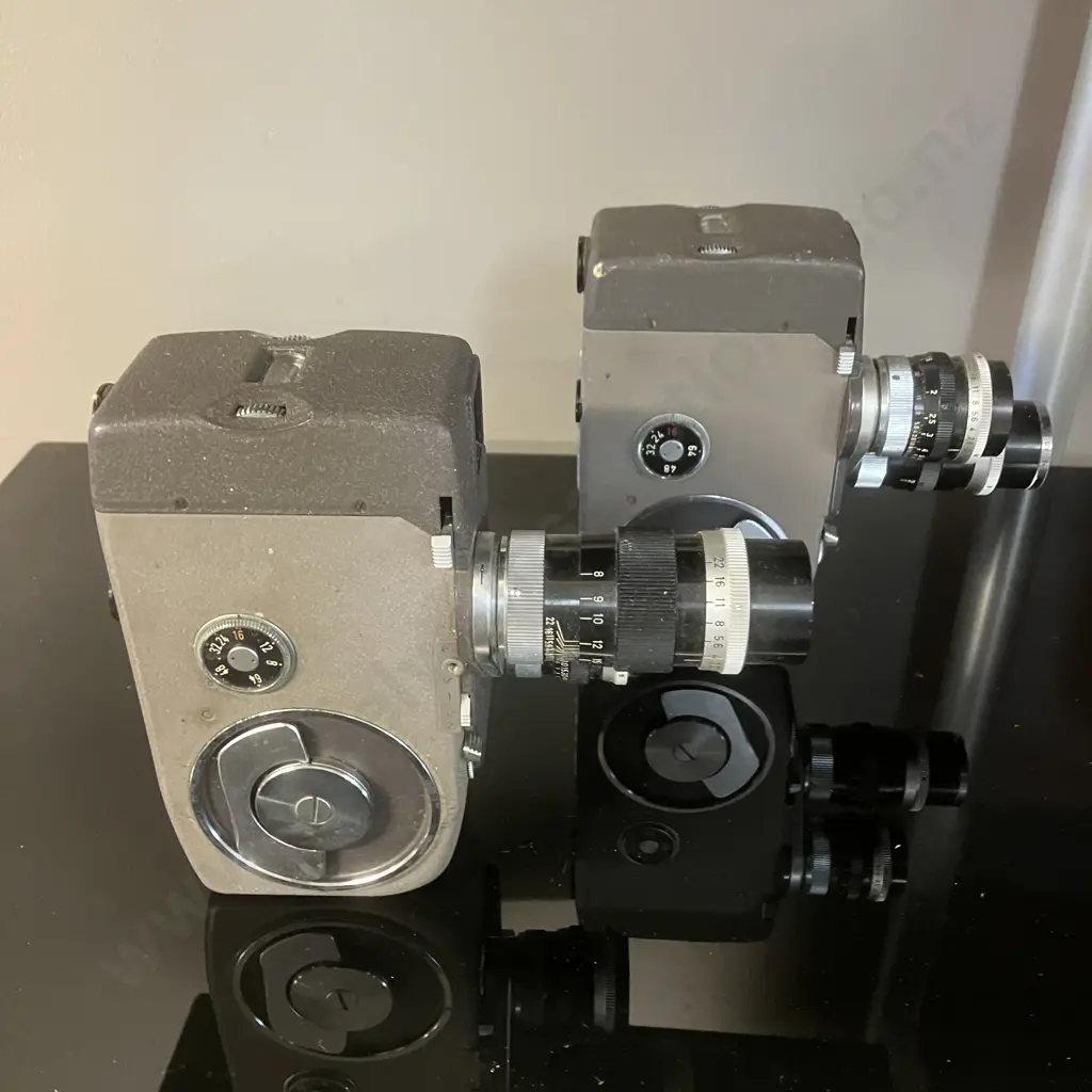 Canon 8mm Movie Cameras - Cine 8 (#39225) With 75mm f3.2 & 13mm f1.4 & Canon Eight With 13mm f1.8 & 38mm f1.8 Lenses Image 1++
