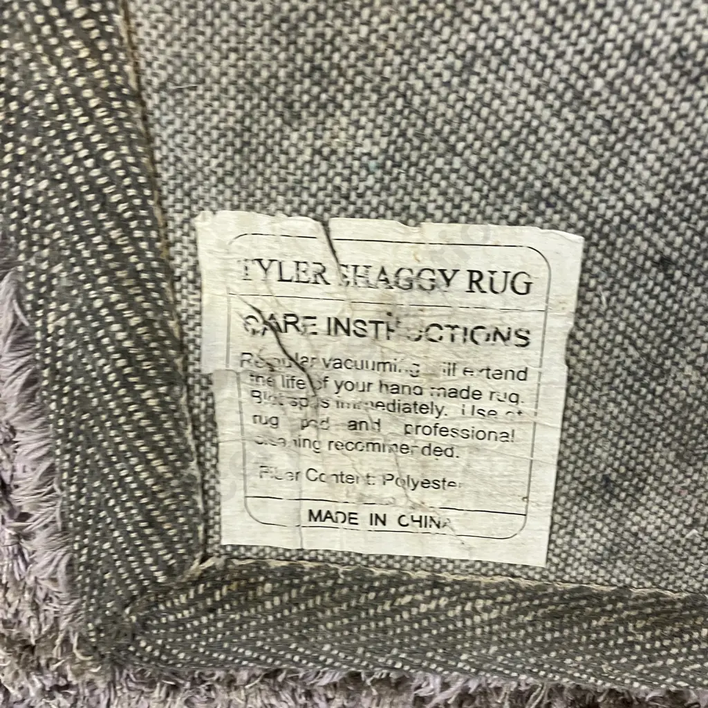 Tyler Brand Shaggy Floor Rug, Brown Tones. 226 x 155cm Image 1++