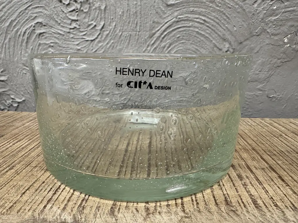 Cita Design Henry Dean Handmade Round Glass Bowl H10,Dia20cm Image 1++