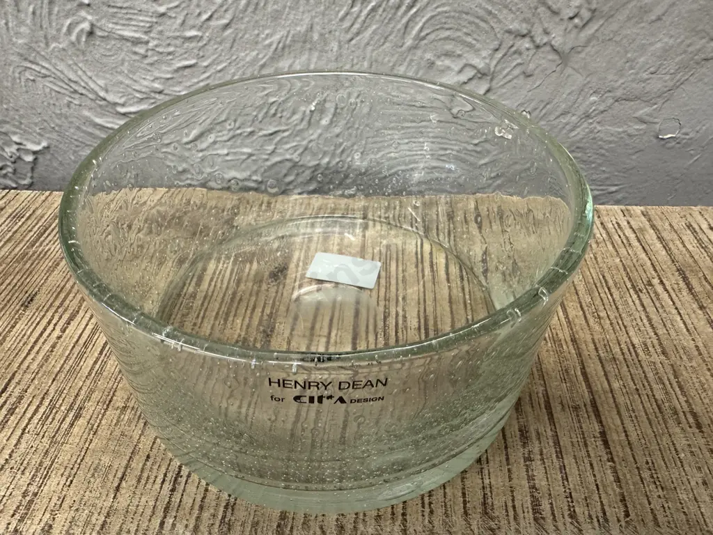 Cita Design Henry Dean Handmade Round Glass Bowl H10,Dia20cm Image 1++