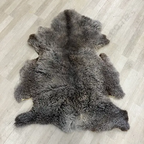 Sheepskin Floor Rug. 120 x 94cm