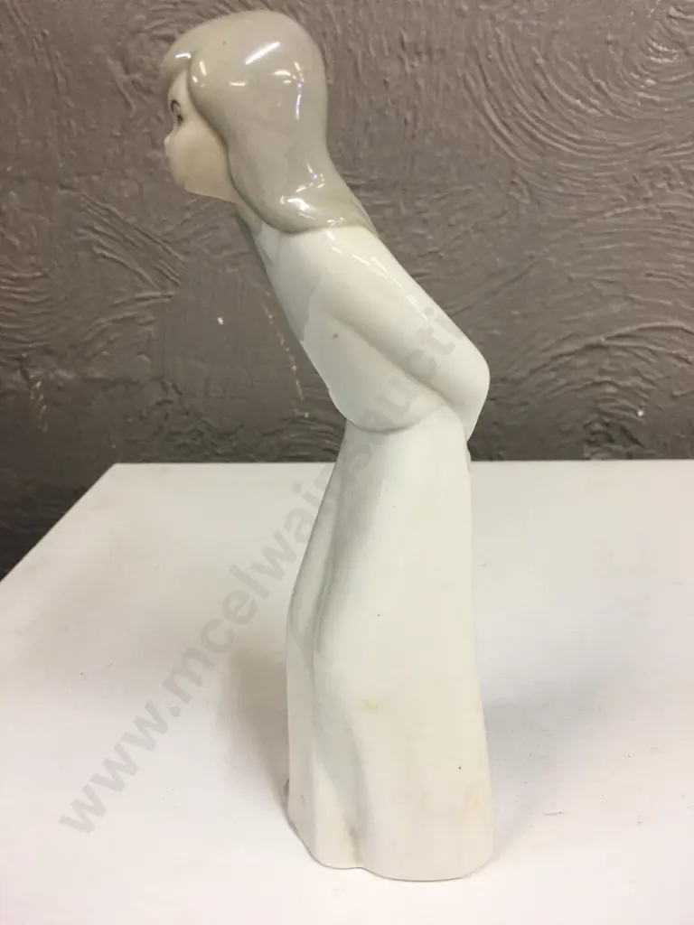 Vintage Miguel Reguena Porcelain Women Figurine H21cm. Image 1++