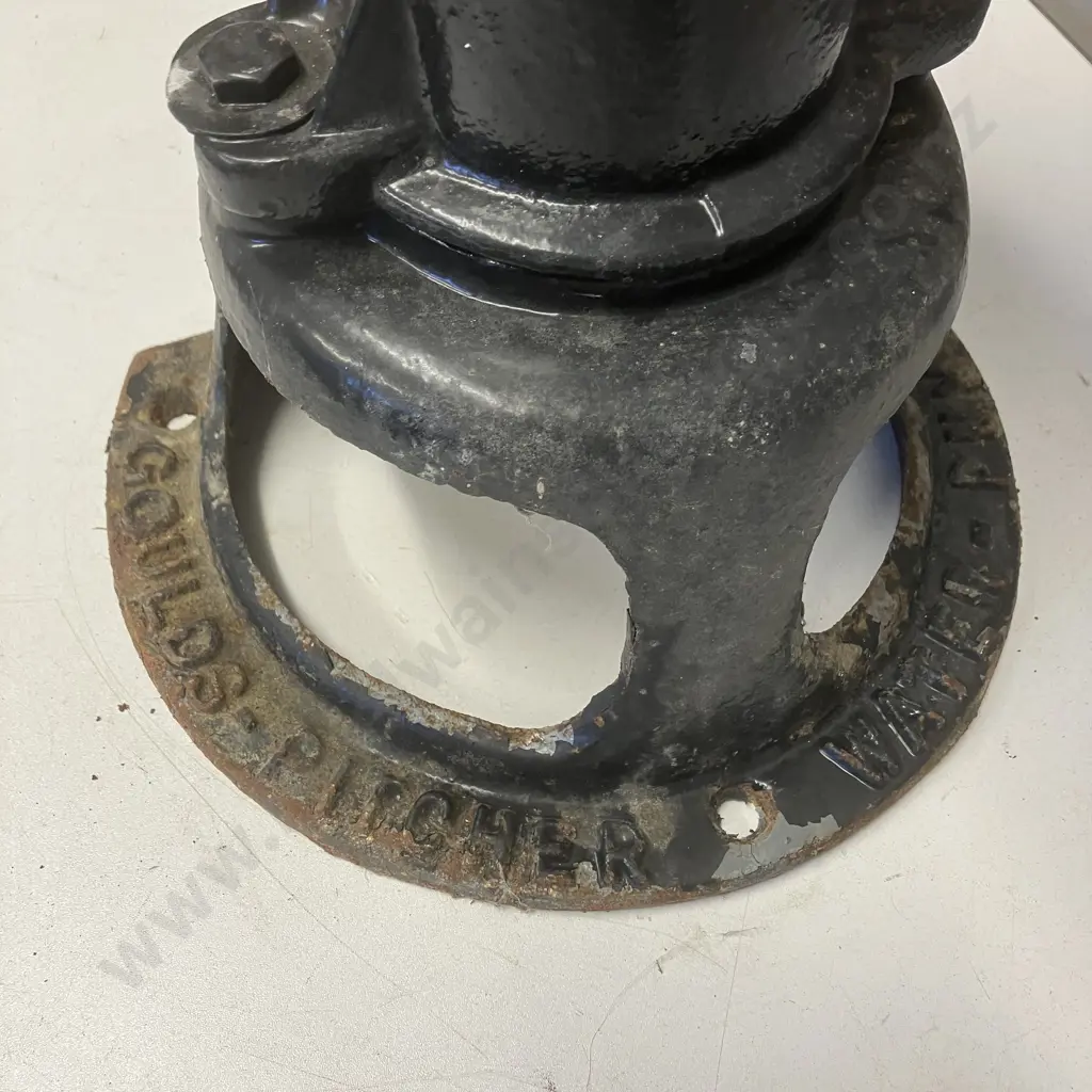 Cast Iron Goulds Pitcher Water Pump Painted Black. H47cm Image 1++