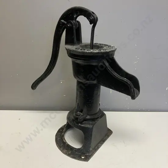 Cast Iron Goulds Pitcher Water Pump Painted Black. H47cm