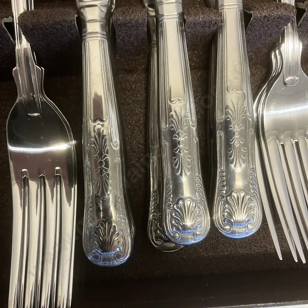 6 Place Setting Cutlery Canteen - 44 Pieces, Stainless Steel Korea Image 1++