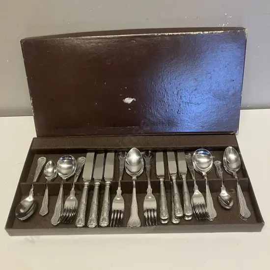 6 Place Setting Cutlery Canteen - 44 Pieces, Stainless Steel Korea