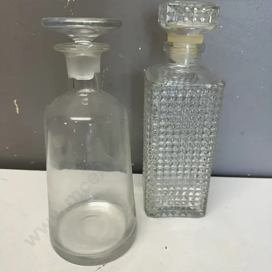 Vintage Lidded Decanters H24cm