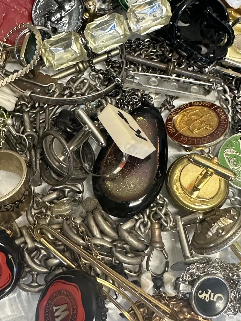 Selection Of Vintage Jewellery Including Coin Pendant Necklaces, Watch, Earings Etc  Image 1++