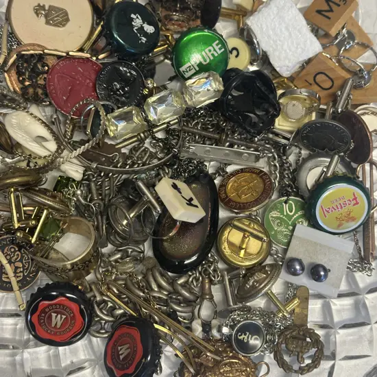 Selection Of Vintage Jewellery Including Coin Pendant Necklaces, Watch, Earings Etc 