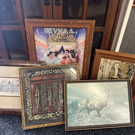 Vintage Framed Artwork x5 