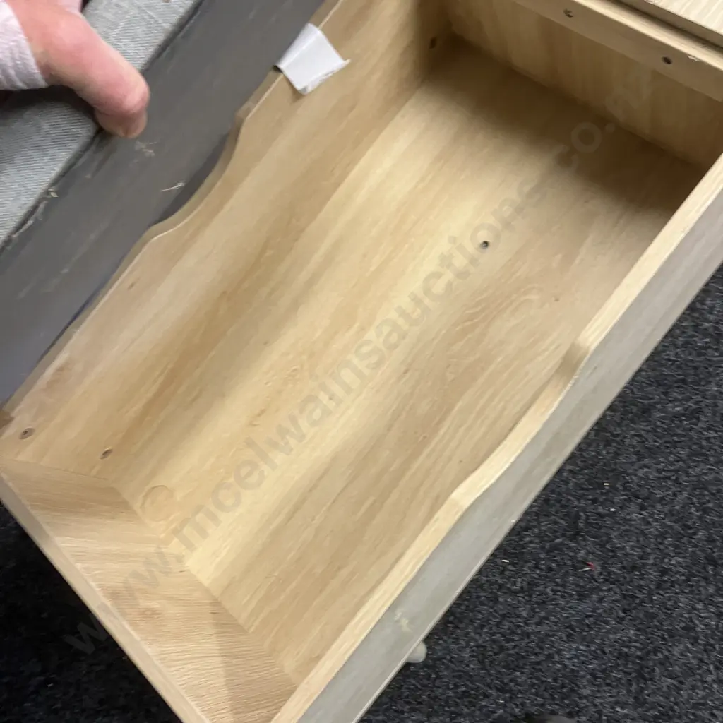 Telephone Table With Padded Seat. H44 W100 D40cm (As Found) Image 1++