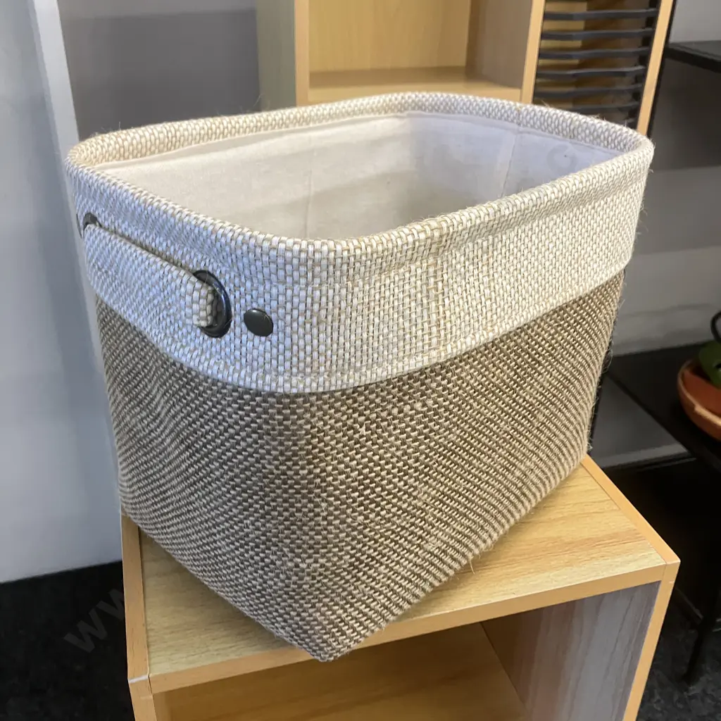 Wood Effect 3 Tier Shelf With Basket Storage. H80 W30 D24cm & CD/DVD Storage Rack. H115.5 W40 D15cm Image 1++