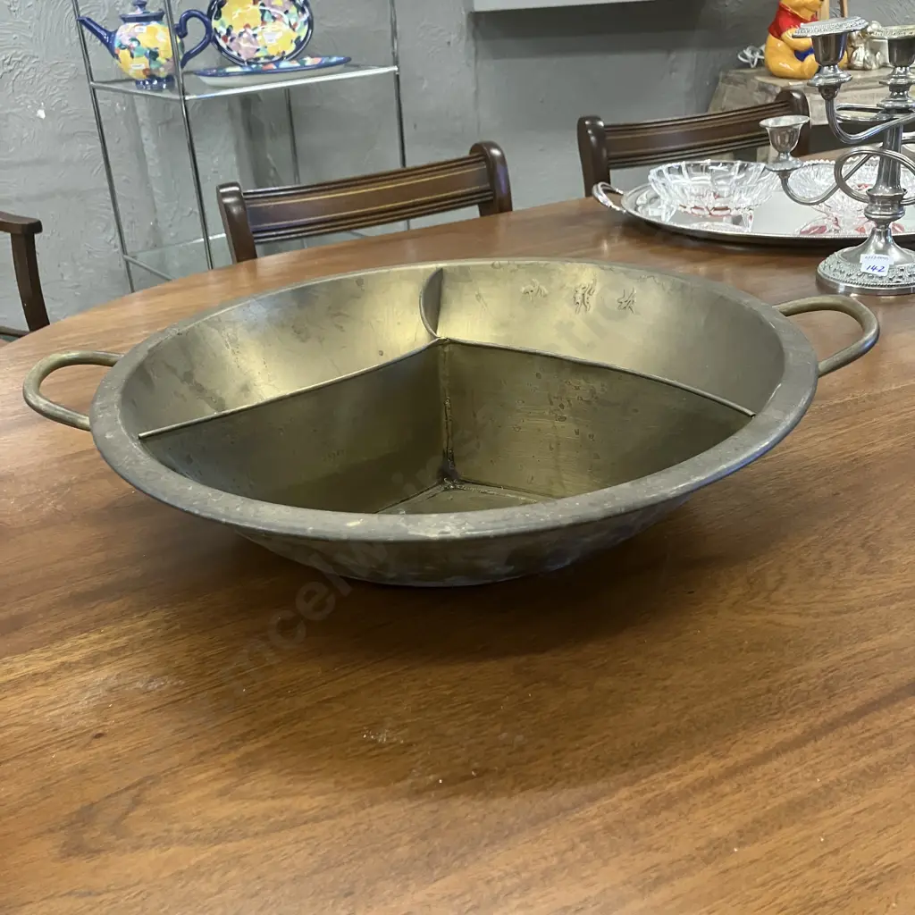 Vintage Chinese Bronze Hot Pot. 11 x 53cm Image 1++