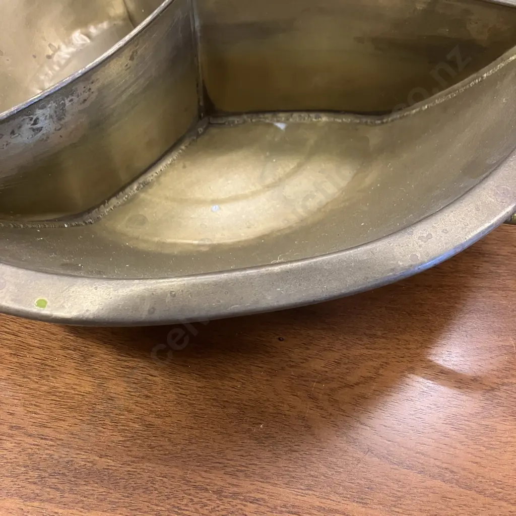 Vintage Chinese Bronze Hot Pot. 11 x 53cm Image 1++