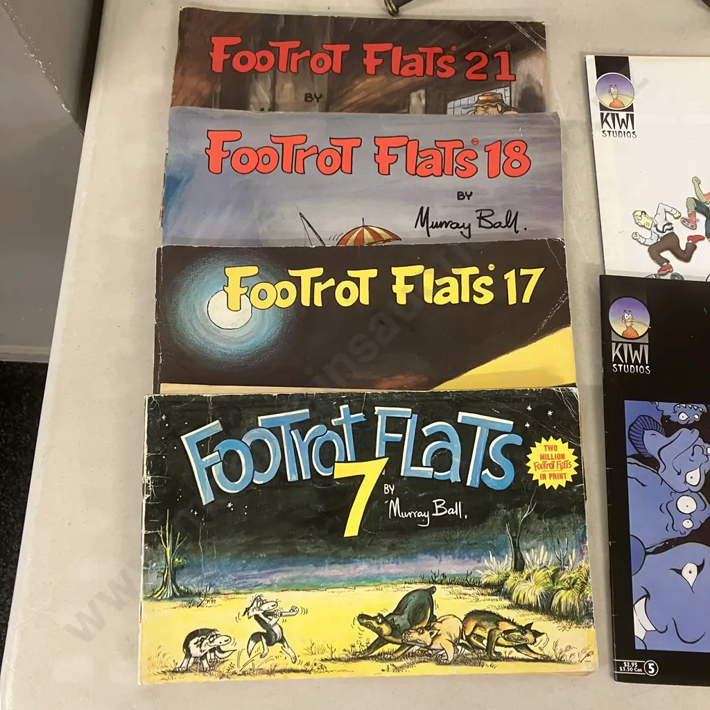 Bro Town Annual 2, Footrot Flats #7, 17, 18, 21, Bogor Books, Terry & The Last Moa Etc Image 1++