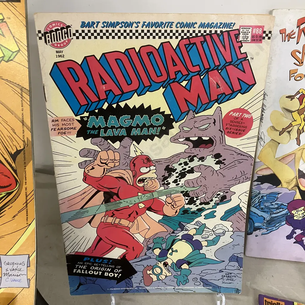 The Simpsons Radioactive Man #1000 & #88, Krusty #3, Forward Mulch #140 Etc With 3 Ren & Stimpy Comics Image 1++