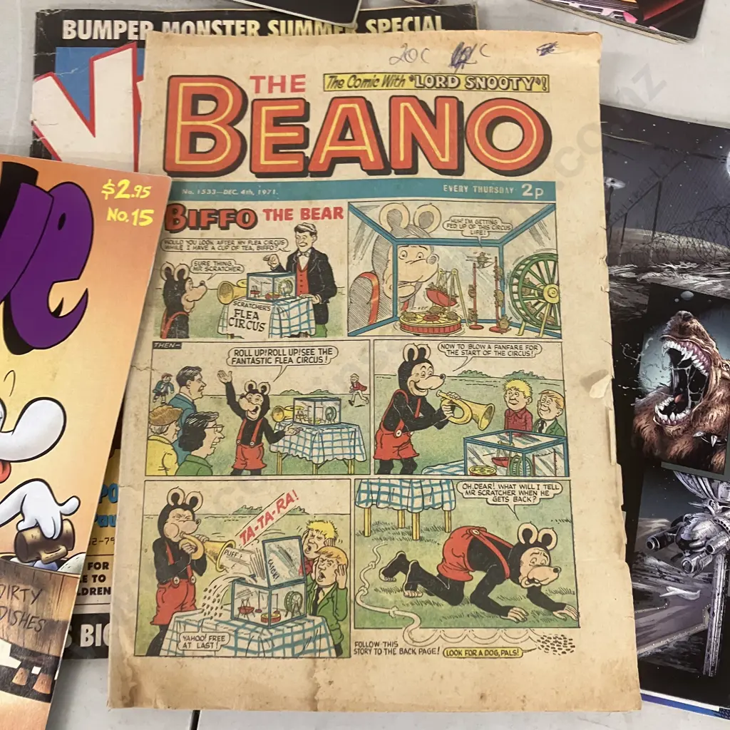 Assorted Comics - Back To The Future, The Frogmen, GI Joe, Bone, Fightin' Army, Beano Etc x 29 Image 1++